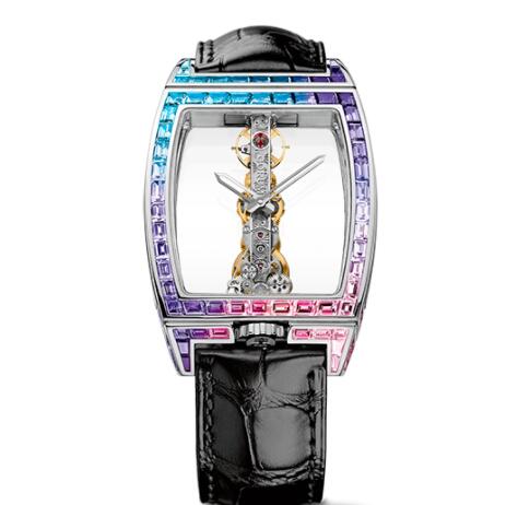 Review Replica Corum Golden Bridge Classic White Gold Baguette Watch B113/02955 - 113.310.69/0F01 0000G